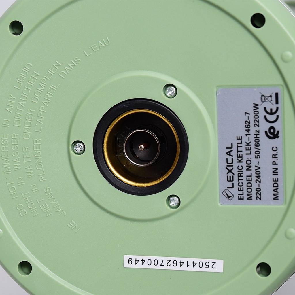 Bouilloire Electrique Lexical Avec Afficheur Température 2200W Vert 1,7L