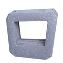 Ensemble 8 Pièces Couteaux avec Support Blanc Gris