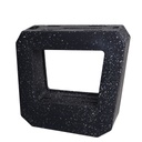 Ensemble 8 Pièces Couteaux avec Support Blanc Noir