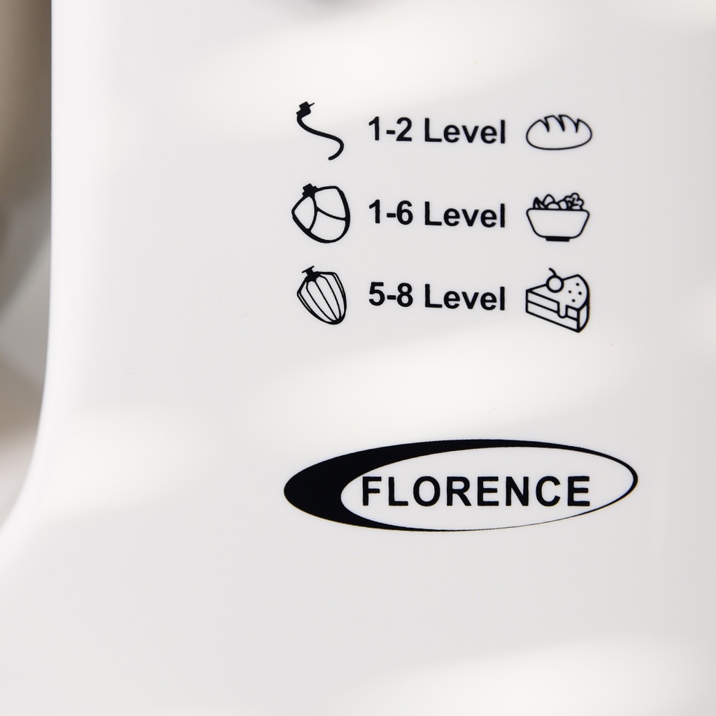 Robot Pétrin Florence Avec Bouton Afficheur 12L 2000W Blanc