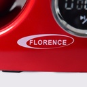 Robot Pétrin Florence Avec Bouton Afficheur 5L 1300W Rouge