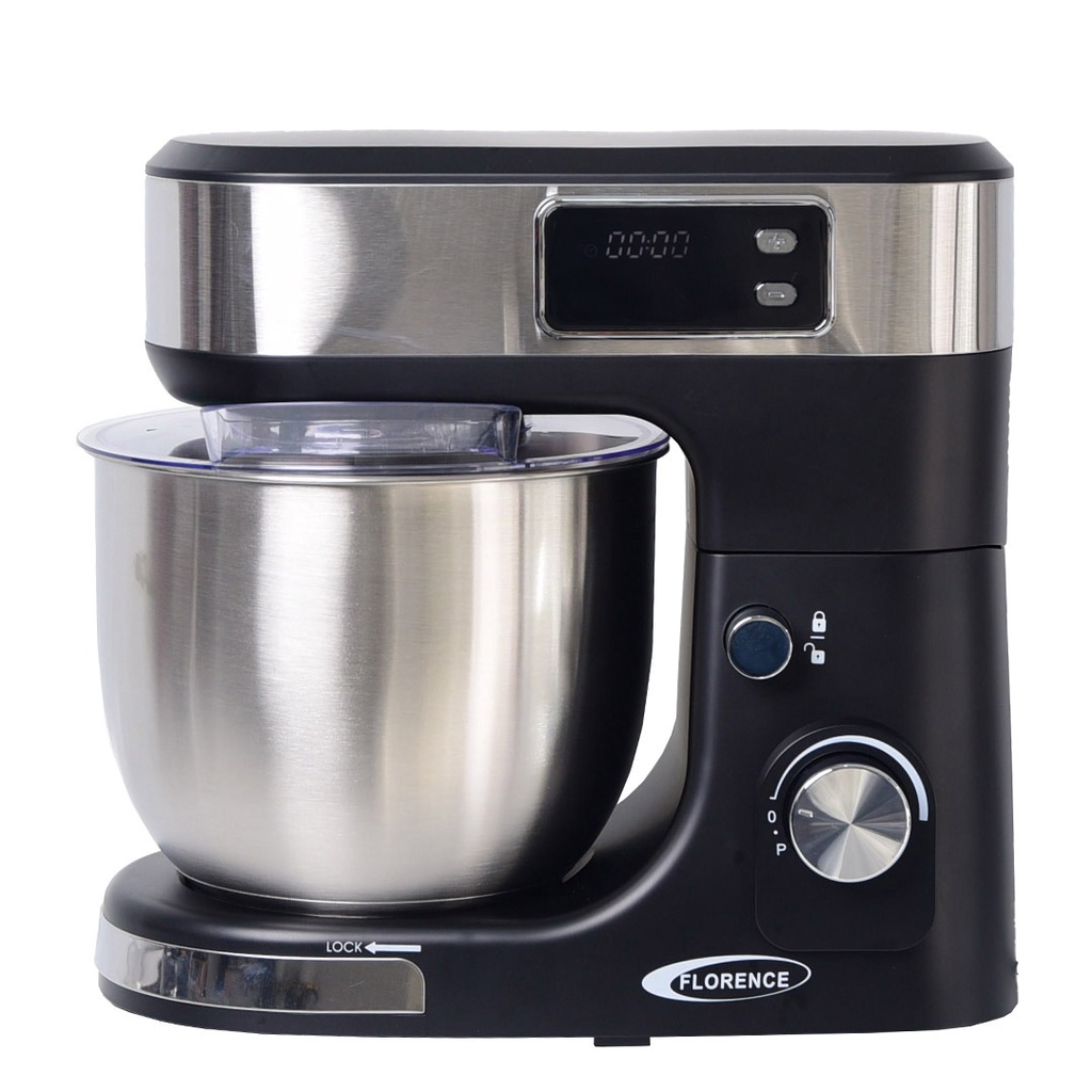 Robot Pétrin Florence Avec Afficheur 5L 1300W Noir