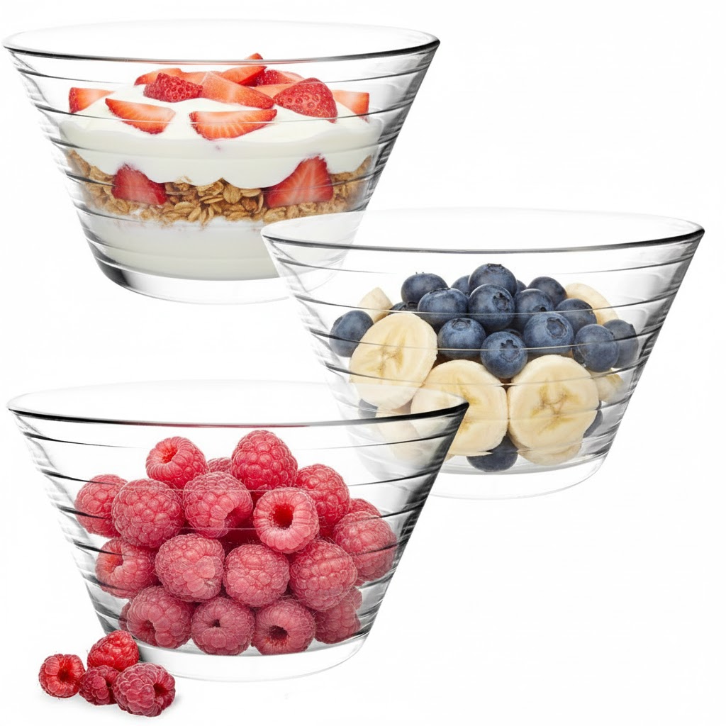 Lot de 6 Bols Azur Glass 14Cm 