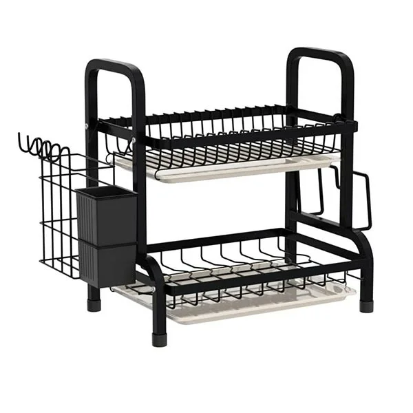 Egouttoir Vaisselle Cuisine Noir Blanc