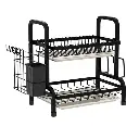 Egouttoir Vaisselle Cuisine Noir Blanc