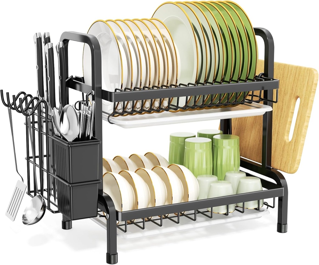 Egouttoir Vaisselle Cuisine Noir Blanc