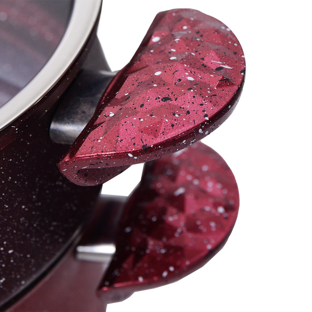 Batterie de Cuisine 22 Pièces Granite Golden House Rouge