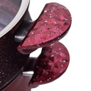 Batterie de Cuisine 22 Pièces Granite Golden House Rouge