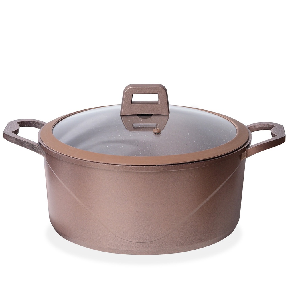 Batterie De Cuisine Vivaldi Reby 12 Pièces Granite Rose Gold