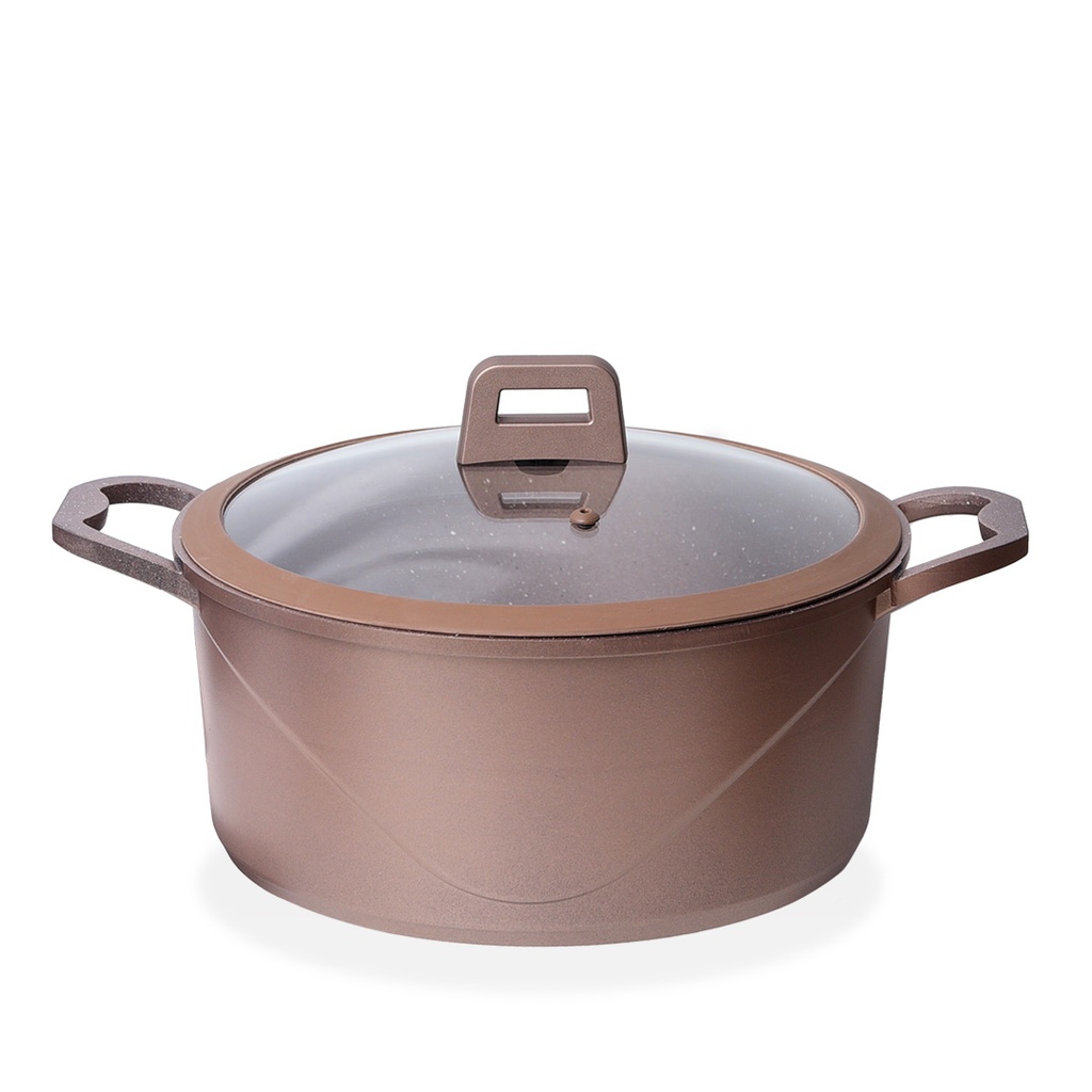 Batterie De Cuisine Vivaldi Reby 12 Pièces Granite Rose Gold