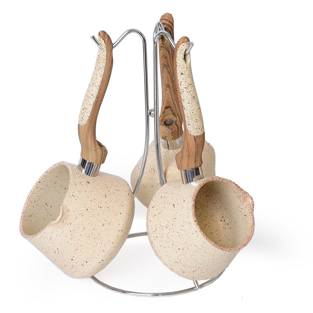 Batterie De Cuisine Vivaldi  24 Pieces En Granite Beige