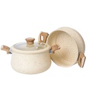 Batterie De Cuisine Vivaldi  24 Pieces En Granite Beige