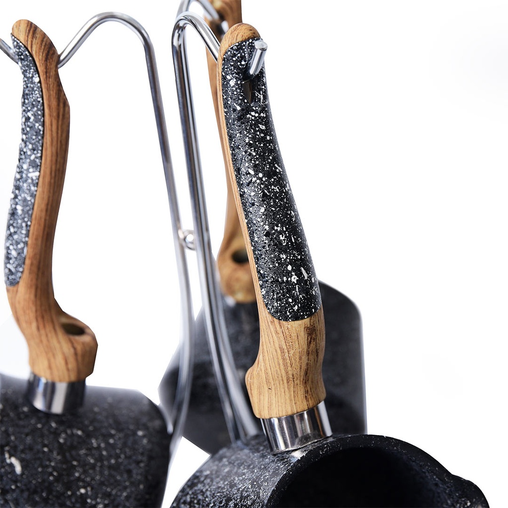 Batterie De Cuisine Vivaldi  20 Pieces En Granite Noir