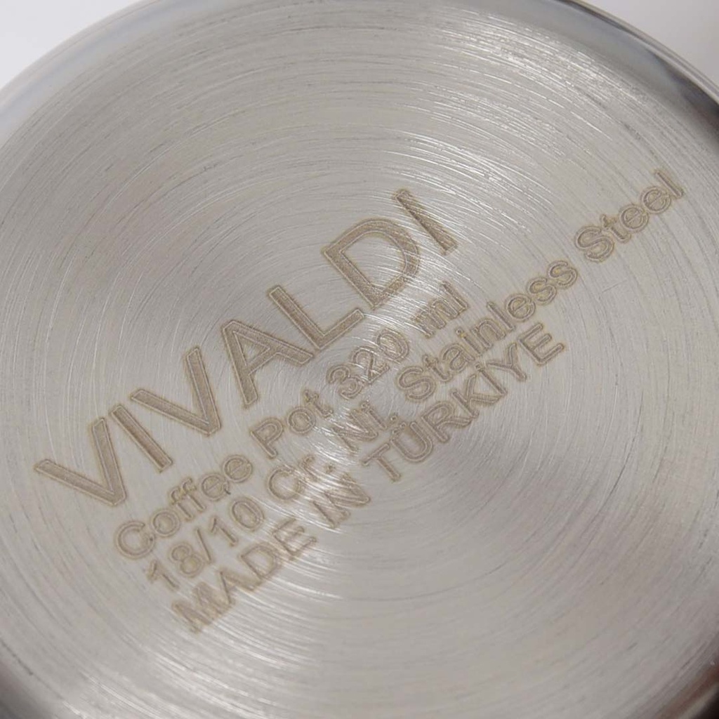 Set de 3 Pots à lait En inox 18/10 Vivaldi avec Support 