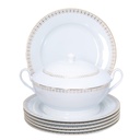 Service à Table en Porcelaine 72 Pièces Bravo