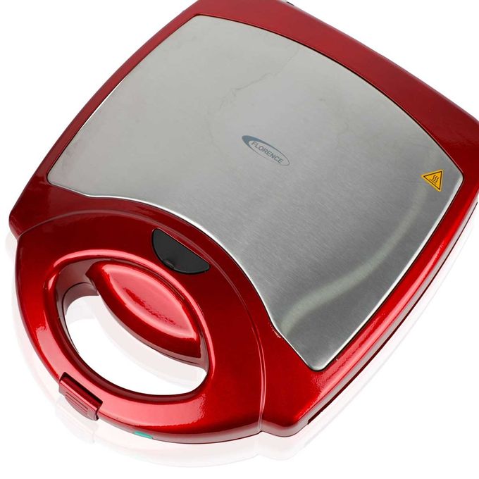 Appareil De Cuisson 4en1 Florence Panini Gaufre Zouza Maamoul (Rouge)