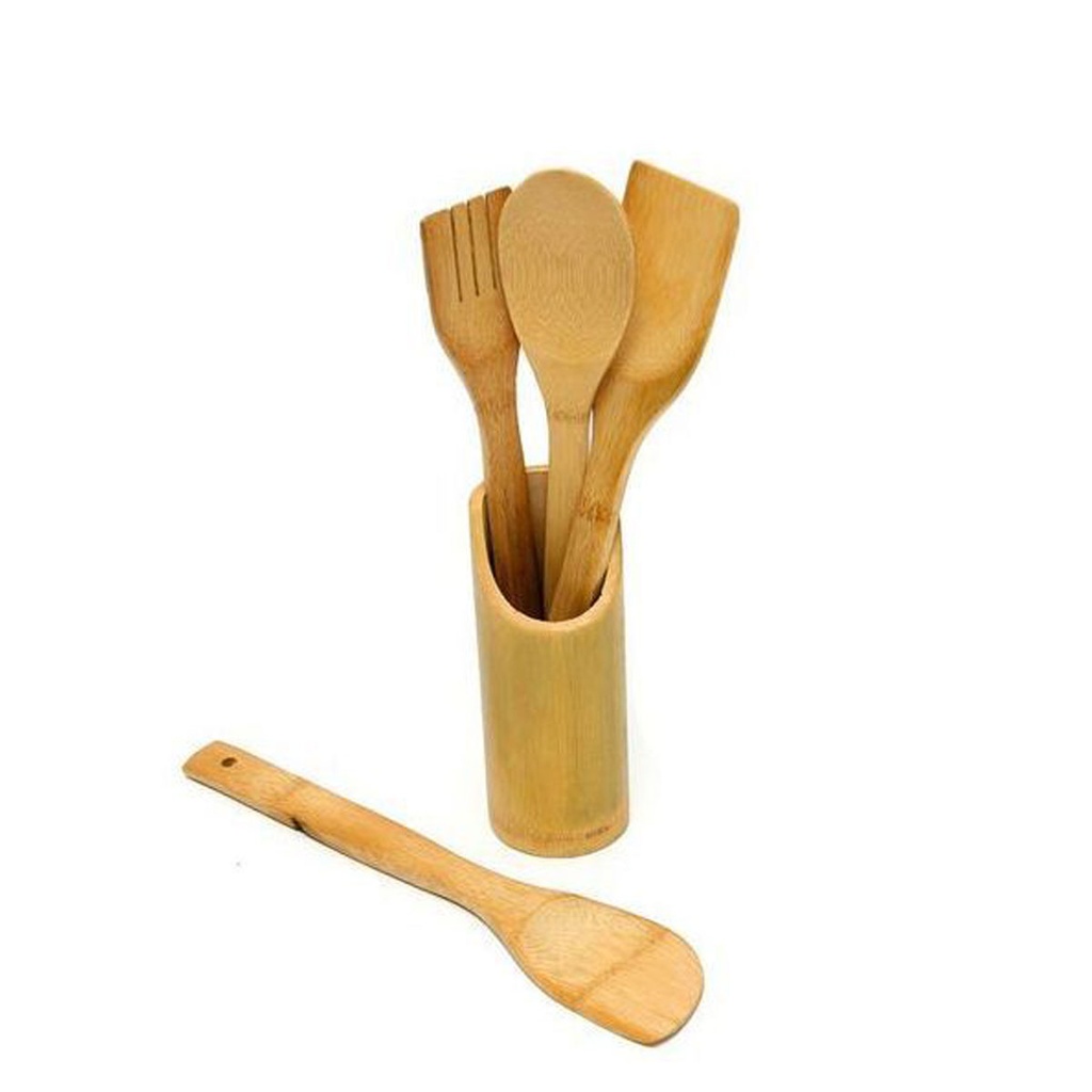 Ensemble de 5 accessoires de cuisine en Bois 