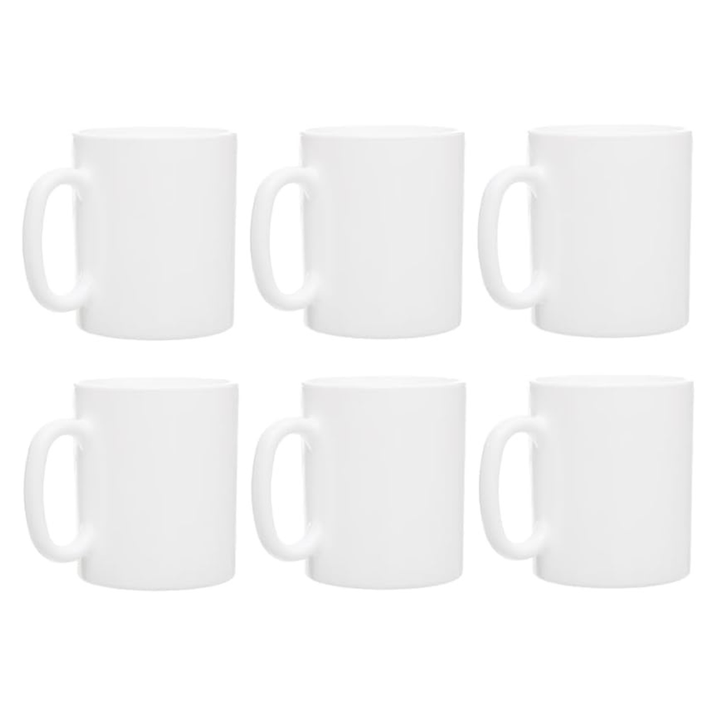 Lot De 6 Tasses Mug Luminarc ESSENCE Blanc 32 cl