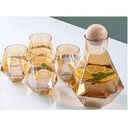 Service À Eau avec Carafe 7 Pièces en Verre
