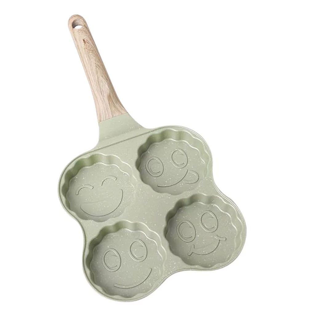 Poêle Granite Œufs Et Pancakes 4 Trou Vert d'eau