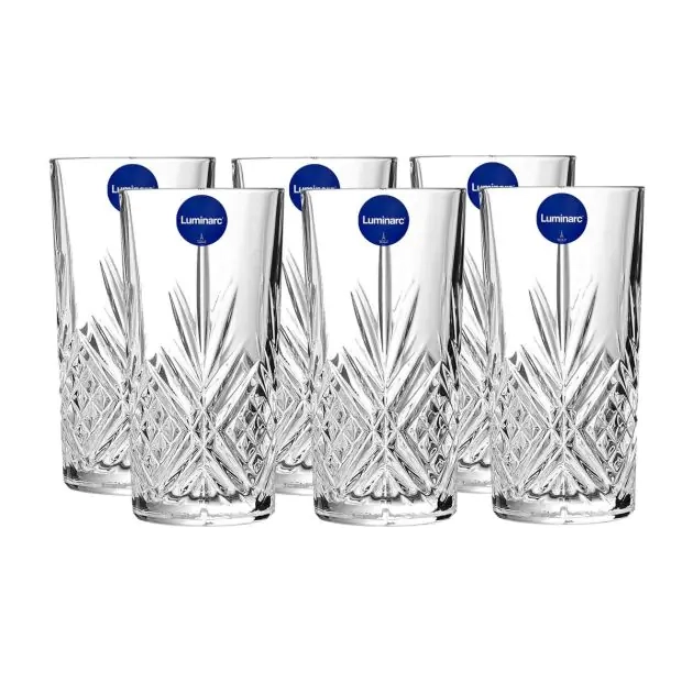Lot De 6  Verres Luminarc RHODES 28 cl