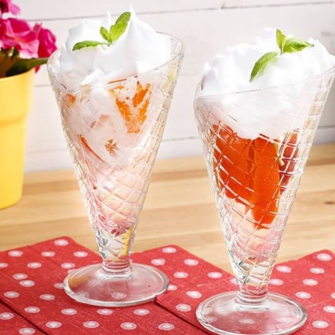 Lot De 6 Coupes À Glace Azur LOSANGE  