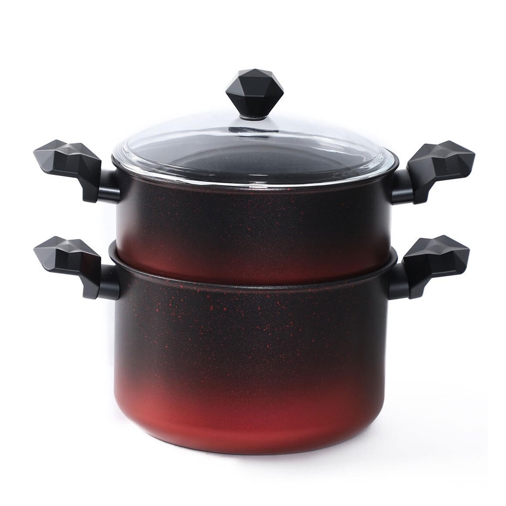 Couscoussier Granite GRATINA Rouge & Noir