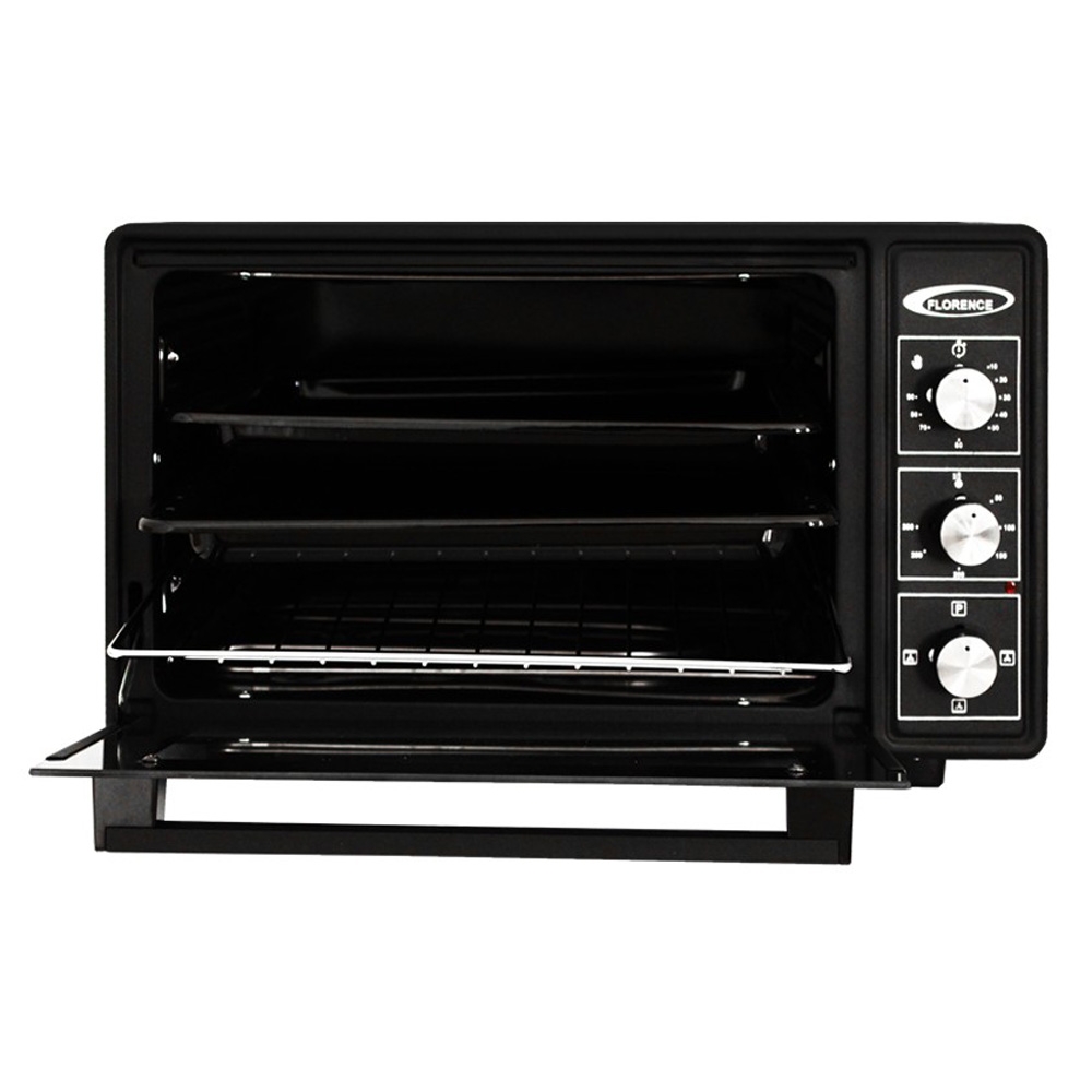 Four Électrique Florence Chaleur Tournante 1500W-45 Litres Noir