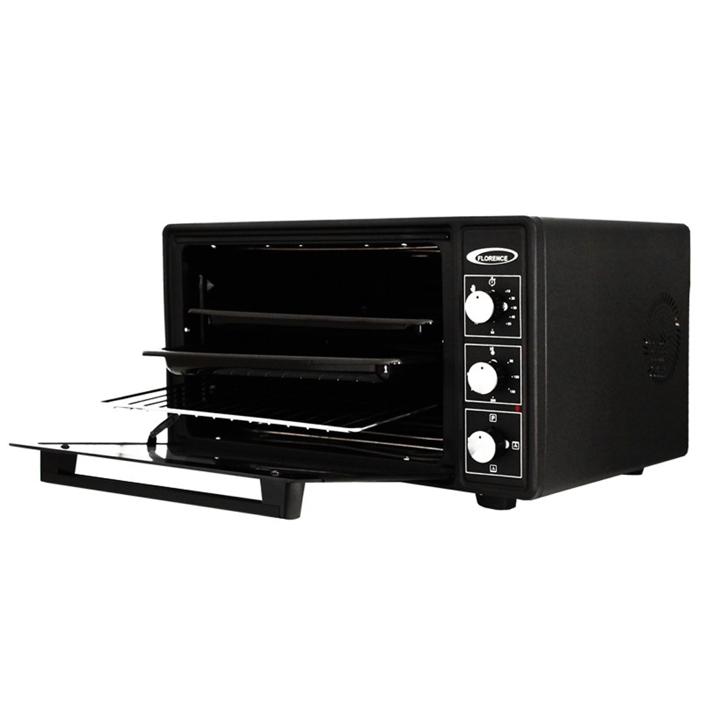 Four Électrique Florence Chaleur Tournante 1500W-45 Litres Noir