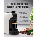 Machine café à capsule Nespresso Florence -1400W 1000 ml Blanc