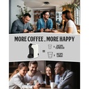 Machine café à capsule Nespresso Florence -1400W 1000 ml Blanc