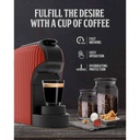 Machine café à capsule Nespresso Florence-1400W 1000 ml Rouge