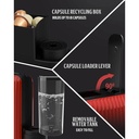Machine café à capsule Nespresso Florence-1400W 1000 ml Rouge