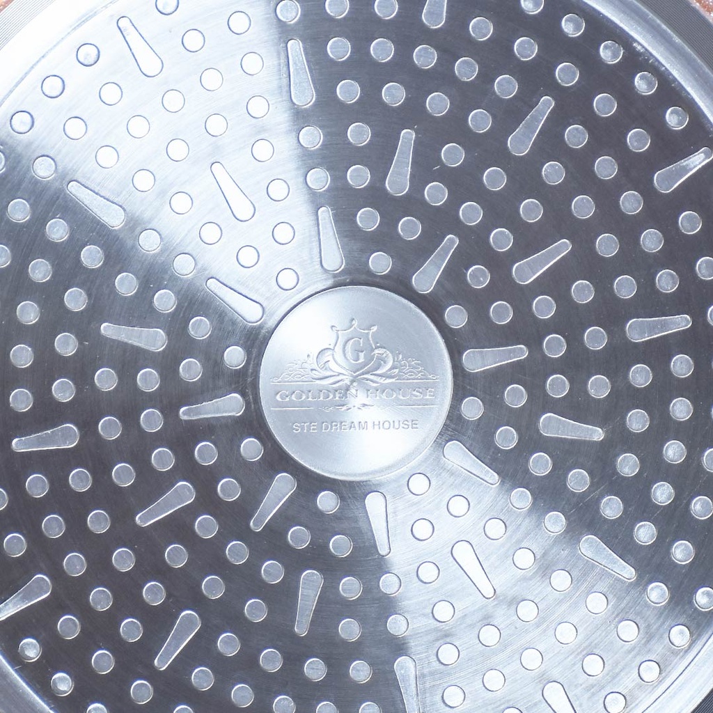 Couscoussier inox et Granite Golden House 24 cm - Effet Cuivre