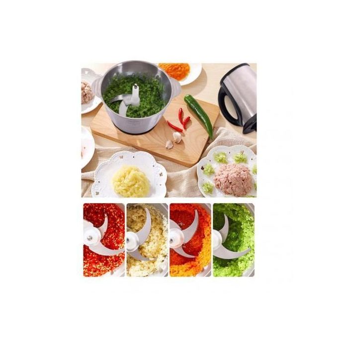 Hachoir Florence 3L 1000W Inox Rouge