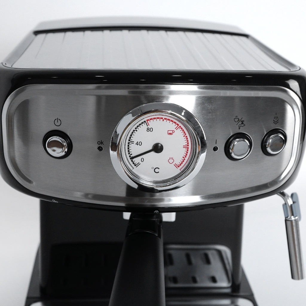 Machine À Café Expresso Cappuccino Latté Florence1200W 1,5 L Noir  