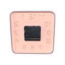 Horloge De Table Quartz Forme Carré - Réveil - Rose