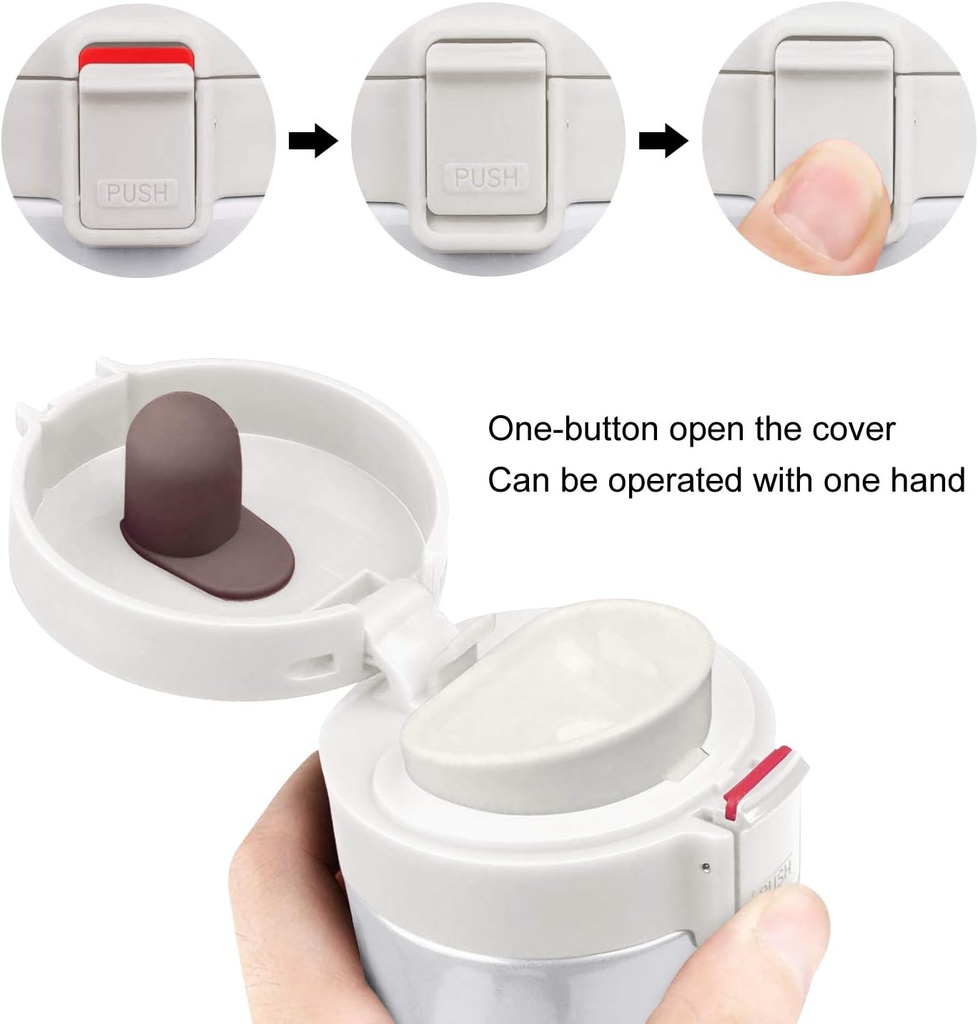 Mug Thermos à café 380ml Blanc