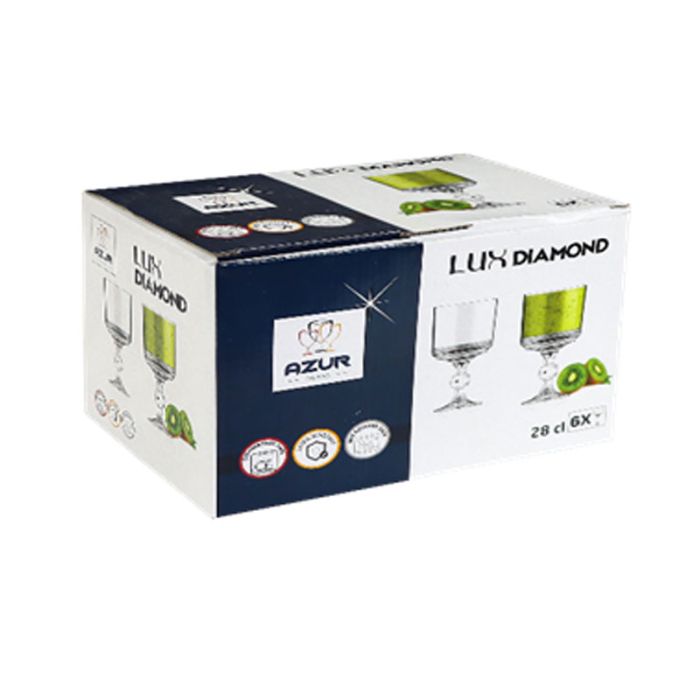 Lot De 6 Coupes À Glace Lux Diamond 28 cl 
