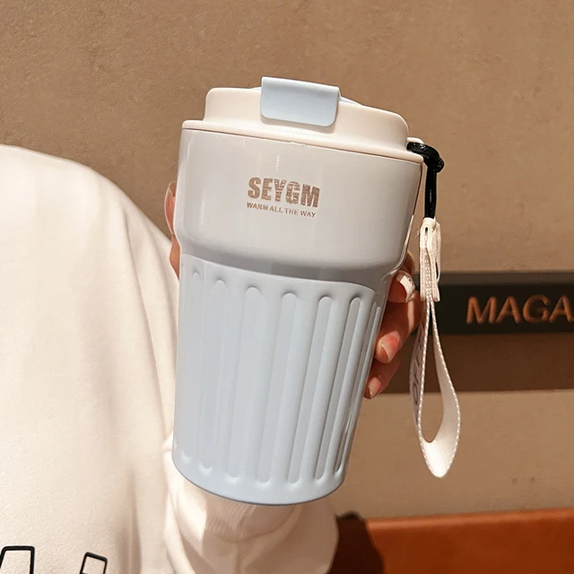 Mug Thermos Seygm en acier inoxydable 400ml - Bleu