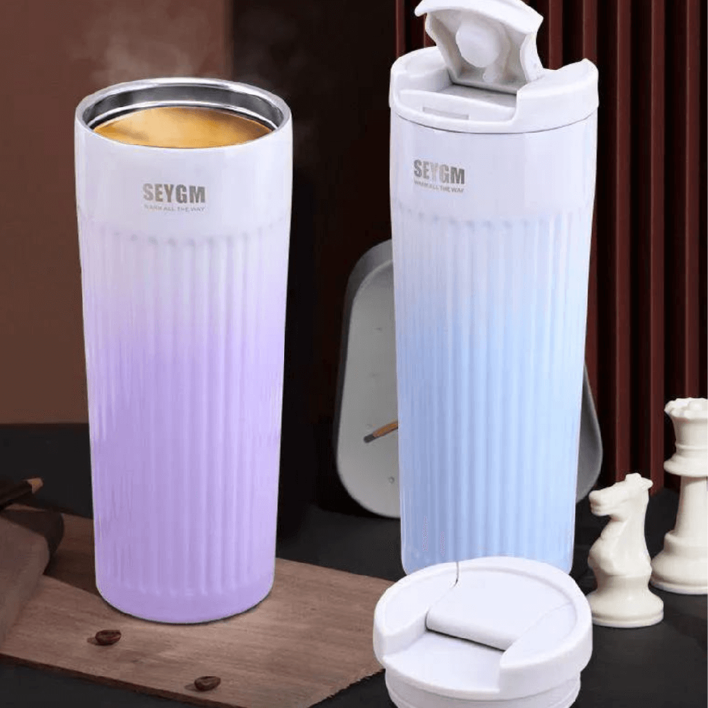 Mug Thermos Seygm en acier inoxydable 500ml - Bleu