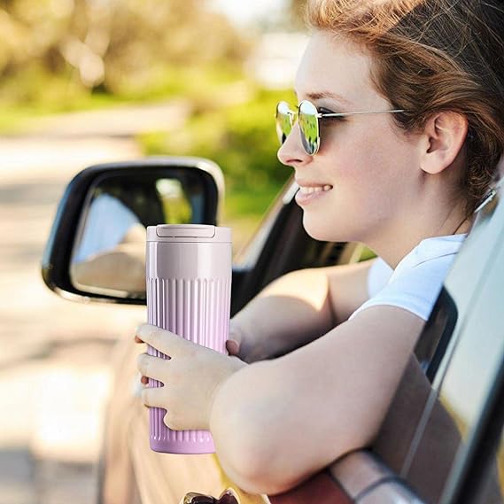 Mug Thermos Seygm en acier inoxydable 500ml - Rose