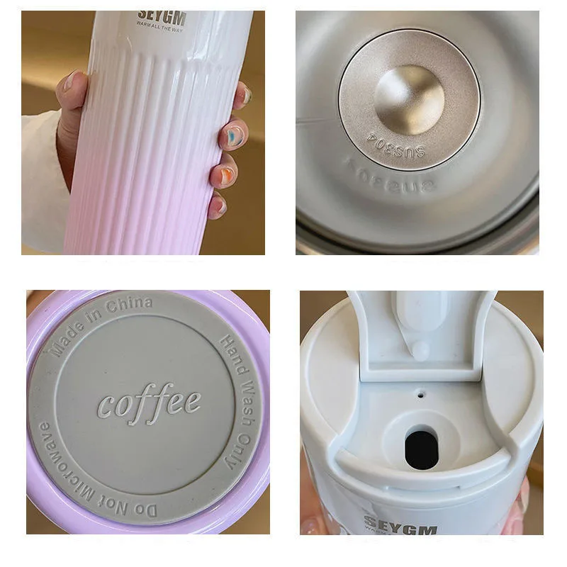 Mug Thermos Seygm en acier inoxydable 500ml - Rose