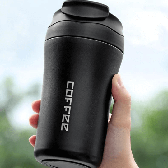 Mug Thermos Coffee en acier inoxydable 400ml - Noir