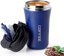 Mug Thermos Coffee en acier inoxydable 400ml - Bleu