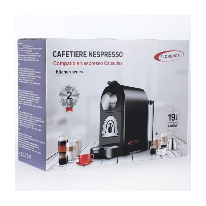 Machine café à capsule Nespresso Florence -1400W 750 ml Noir 