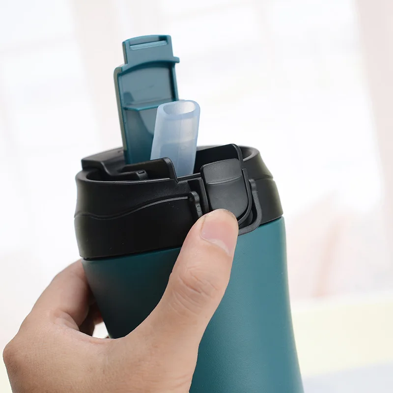 Mug Thermos Coffee en acier inoxydable 400ml - Vert