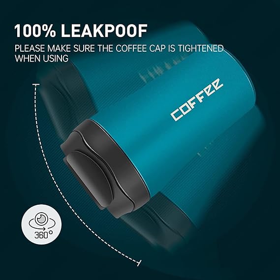 Mug Thermos Coffee en acier inoxydable 400ml - Vert