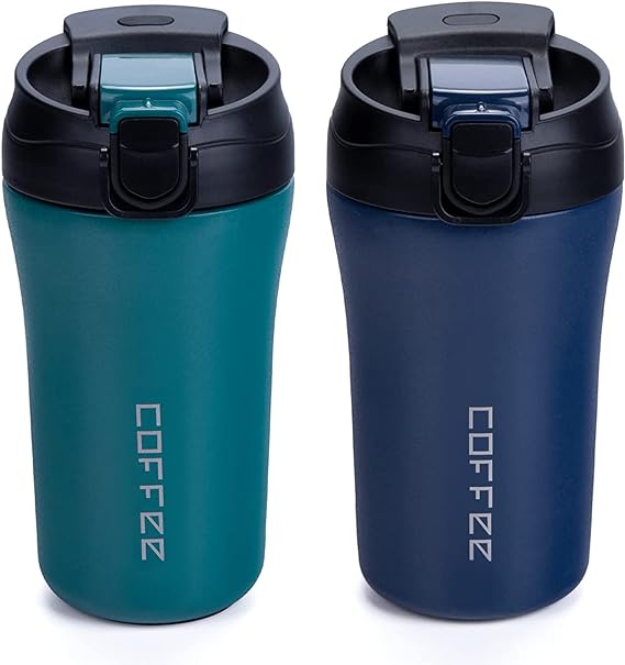 Mug Thermos Coffee en acier inoxydable 400ml - Vert