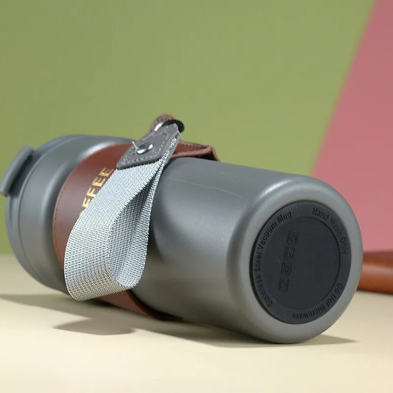 Mug Thermos Fashion en acier inoxydable 450ml - Gris